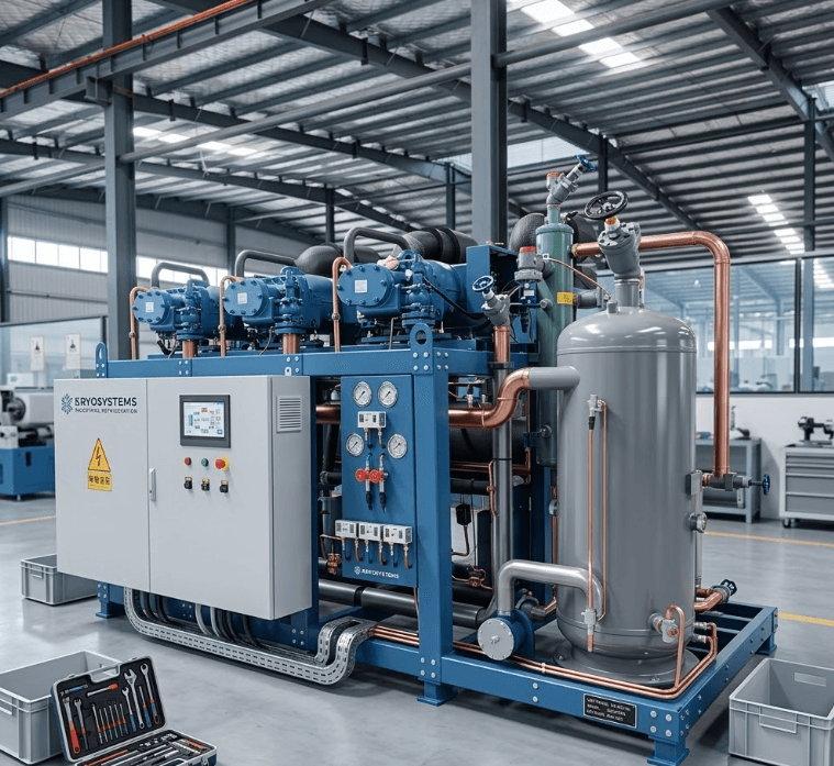 Casa de máquinas limpa e organizada